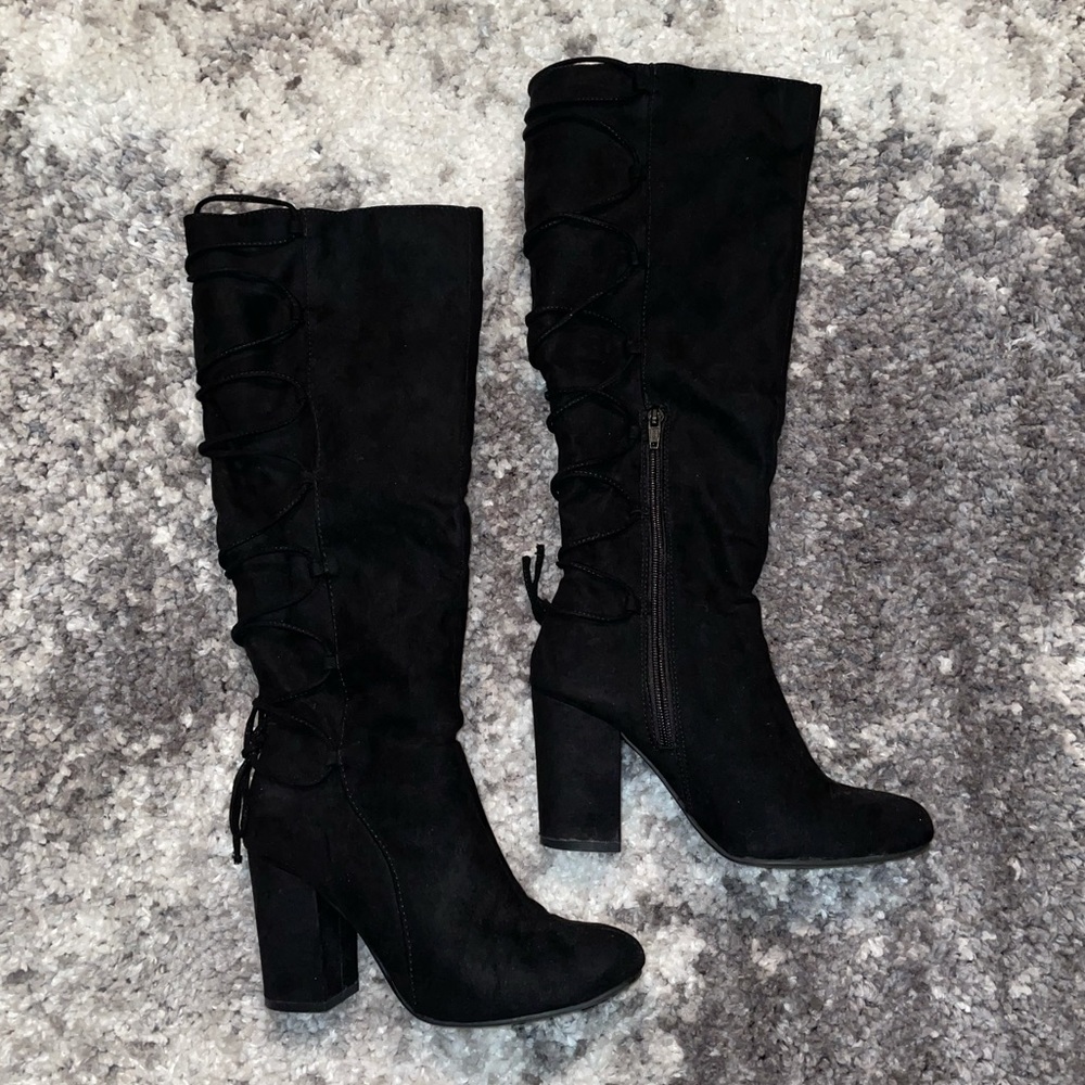 Lace Up Black Calf Boots From Kohl’s!!👢